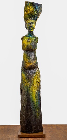 Peintures de VODOUHE Nathanaël, l'artiste plasticien, Sculpteur contemporain africain, à l'univers particulier